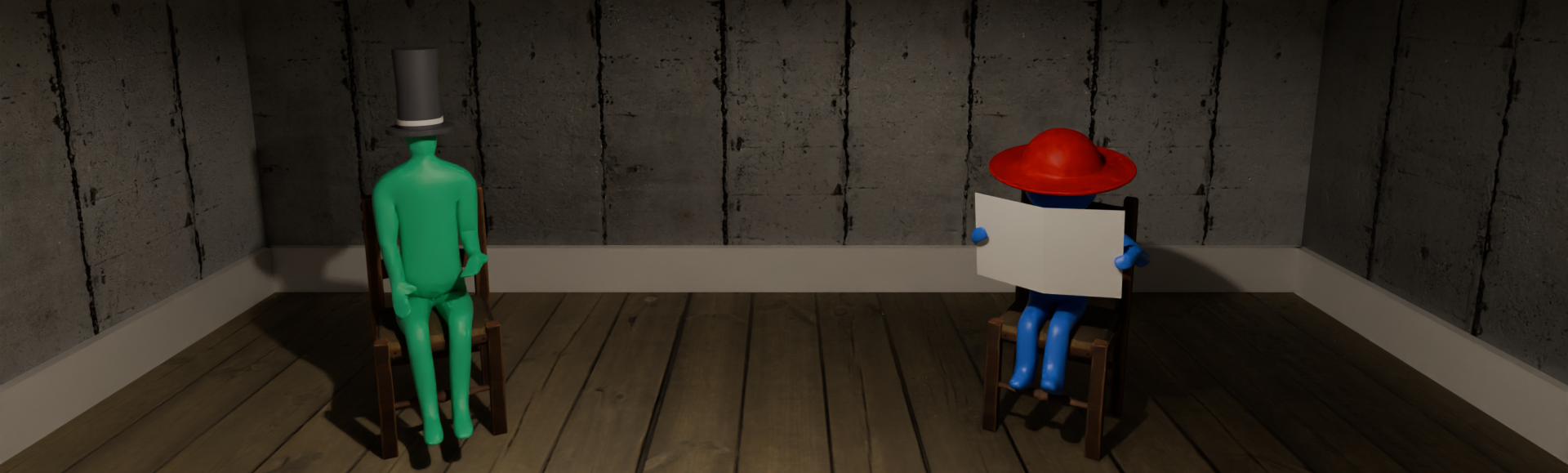 Michel and Jacob sitting